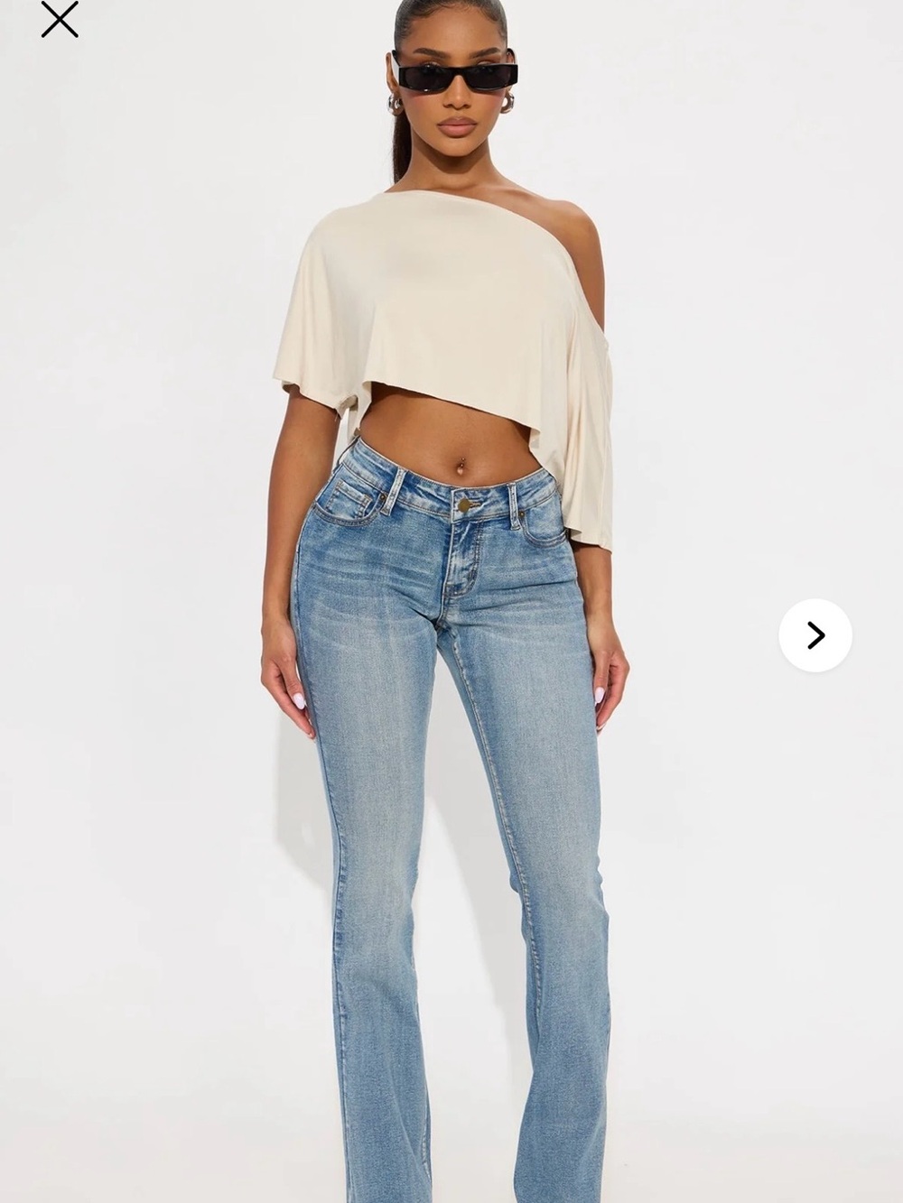 Fashion Nova Light Wash Womens Bootcut Jeans